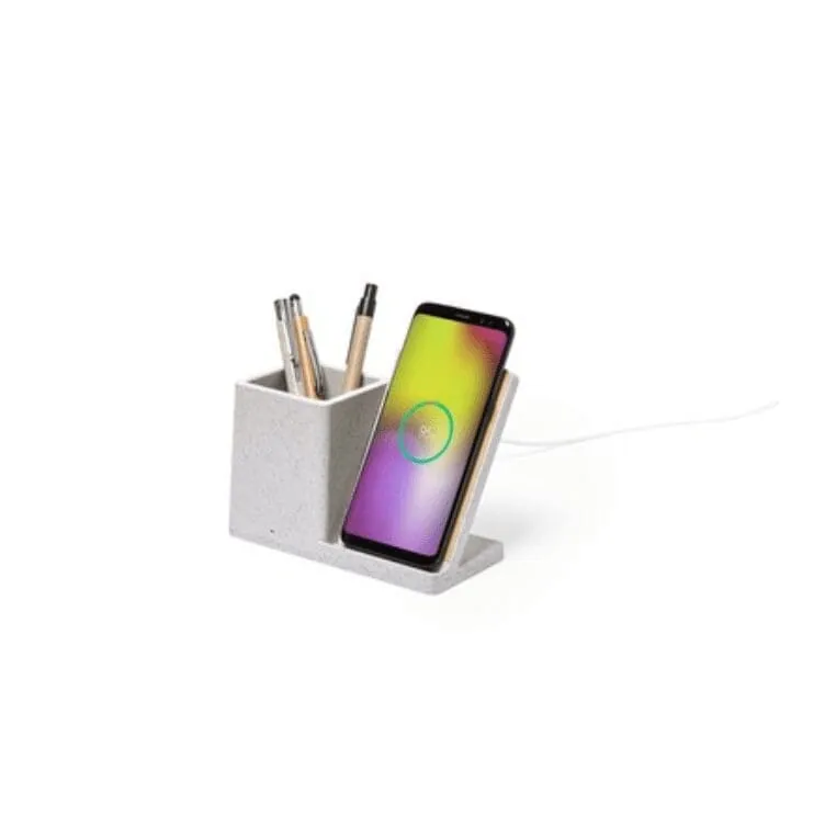 Wireless charger 10W, container for writing instruments V0146 – promotional product with your logo