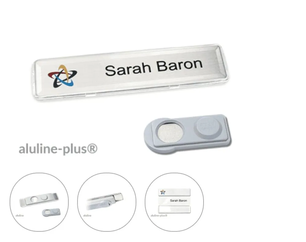 Aluline-plus® 71 x 18,5 mm “logo-print” with border – promotional product with your logo