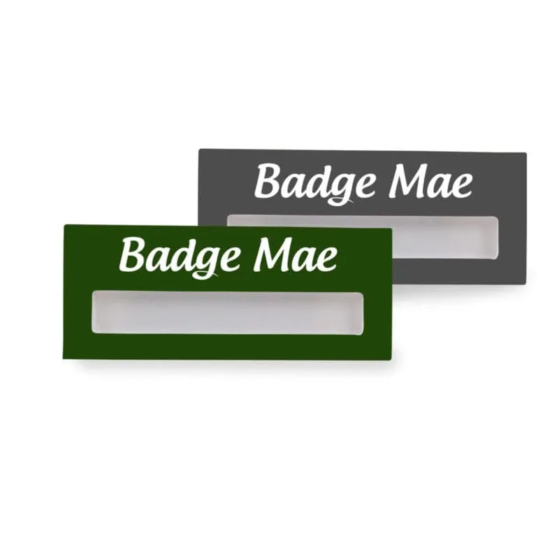 Badge MAE metal 20x74mm/ 30x74mm/ 40x74mm/ 50x74mm – promotional product with your logo