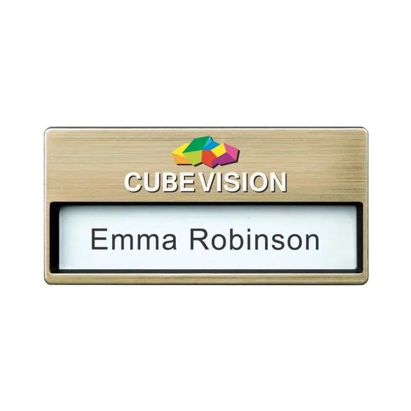 Name Badge Oliver 68 x 33 mm – promotional product with your logo