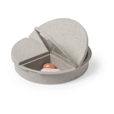 Pill box Bamboo with 3 compartments V8855 – promotional product with your logo