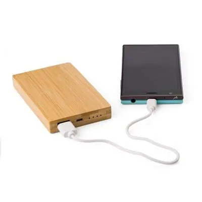 Bamboo power bank 4000 mAh V0339 – promotional product with your logo