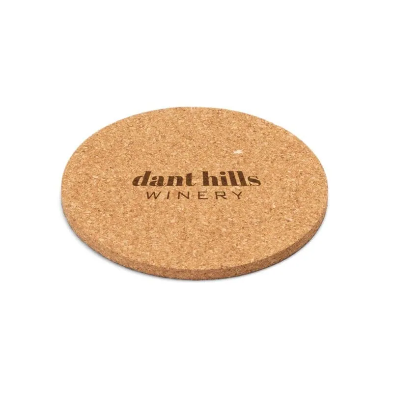 Coaster round cork PISANI 93828 – promotional product with your logo