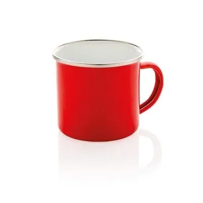 Coffee Enamel Mug 350ml V0679 – promotional product with your logo