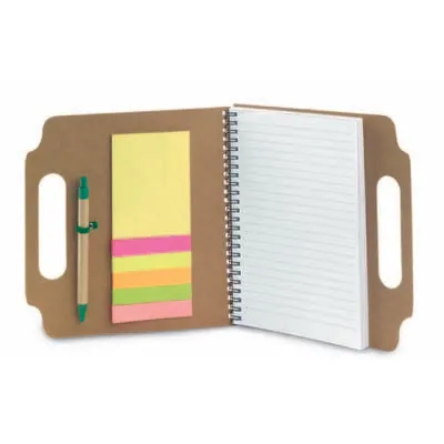 Conference folder approx. A5 with notebook, sticky notes and ball pen V2699 – promotional product with your logo
