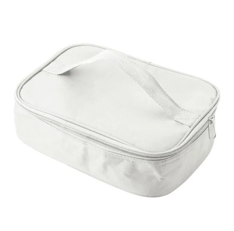 Cooler bag with lunch box 1200 ml, cutlery V9419 – promotional product with your logo