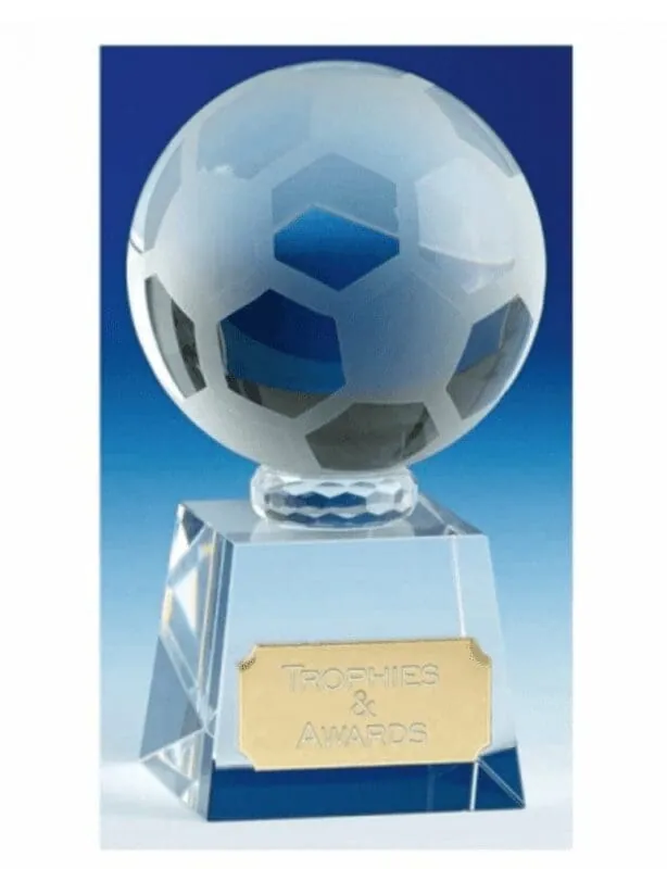 Football Victory Crystal Optical 9,5 cm OK008A – promotional product with your logo