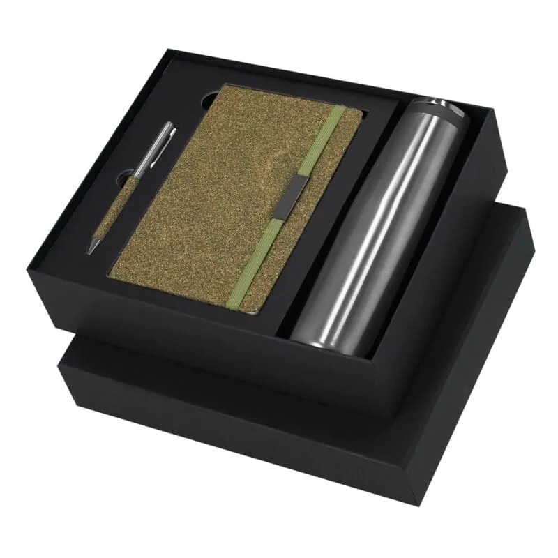 Gift set, thermos 500 ml, notebook A5, ball pen, gift box VA393 – promotional product with your logo