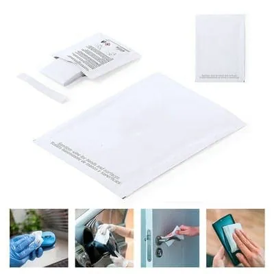 Hydro-alcoholic wipe V9993 – promotional product with your logo