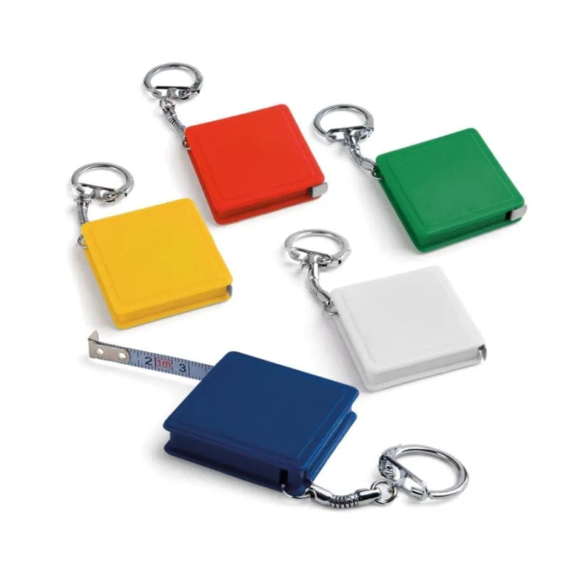 Keyring with measuring tape ASHLEY 94124 – promotional product with your logo