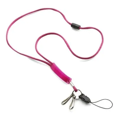 Lanyard with logo badge and phone hanger V4099 – promotional product with your logo