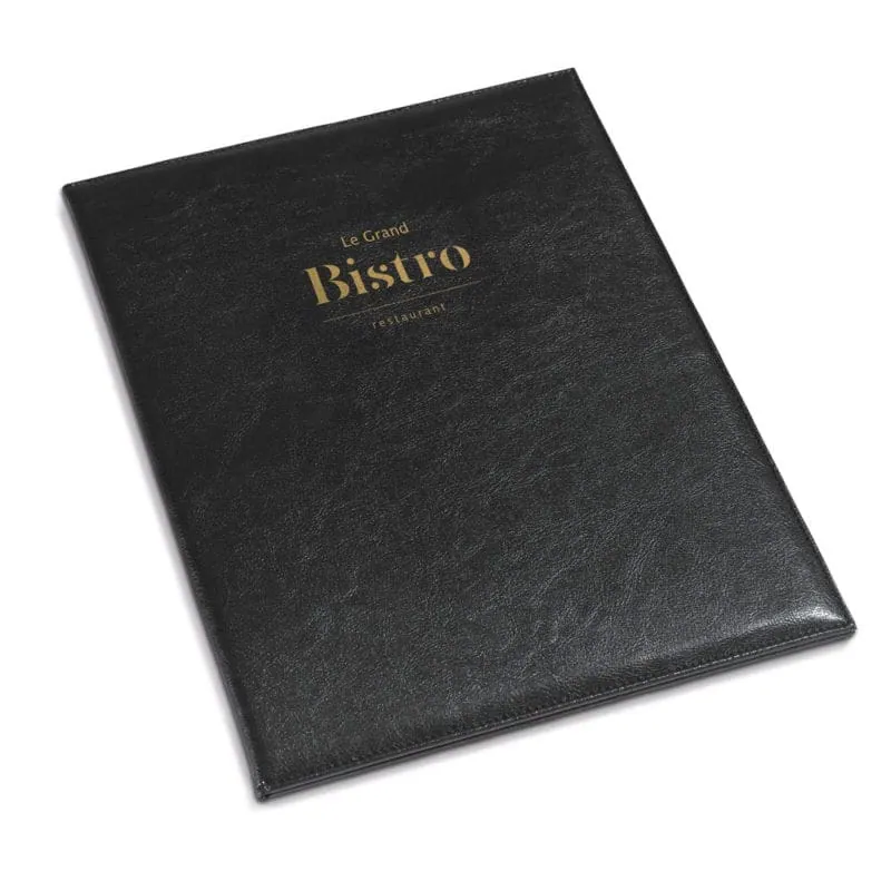 Leather nenu cover DANNY 92053 – promotional product with your logo