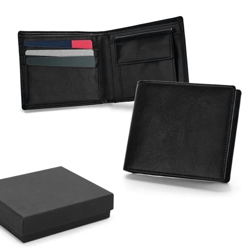Leather wallet AFFLECK 93317 – promotional product with your logo