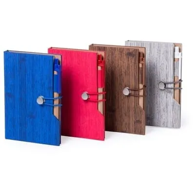 Memo holder, notebook approx. A6, sticky notes, ball pen V2945 – promotional product with your logo
