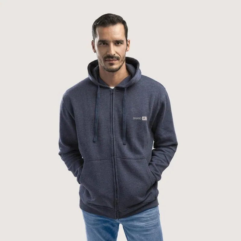 Men’s hooded full zipped sweatshirt Sizes: S, M, L, XL, XXL AMSTERDAM 30161 – promotional product with your logo