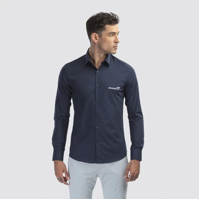 Men’s poplin shirt Sizes: S, M, L, XL, XXL BATALHA 30211 – promotional product with your logo