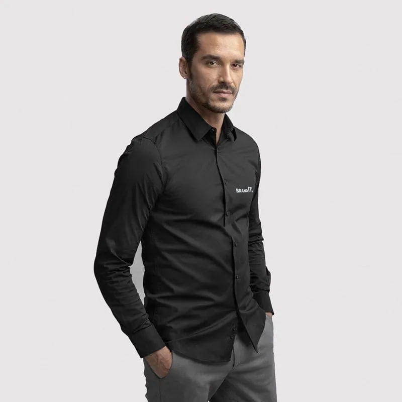 Men’s poplin shirt Sizes: S, M, L, XL, XXL PARIS 30151 – promotional product with your logo