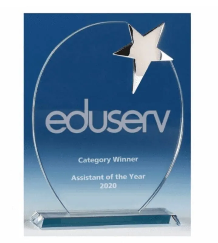 Mission Star Glass Optical Crystal 15,24 cm KK147A – promotional product with your logo