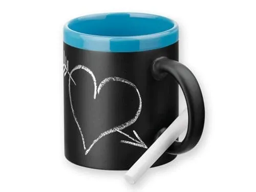 Ceramic mug w. chalk, 300 ml – promotional product with your logo