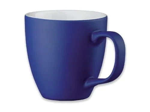 Porcelain panthony mat mug, 450 ml – promotional product with your logo