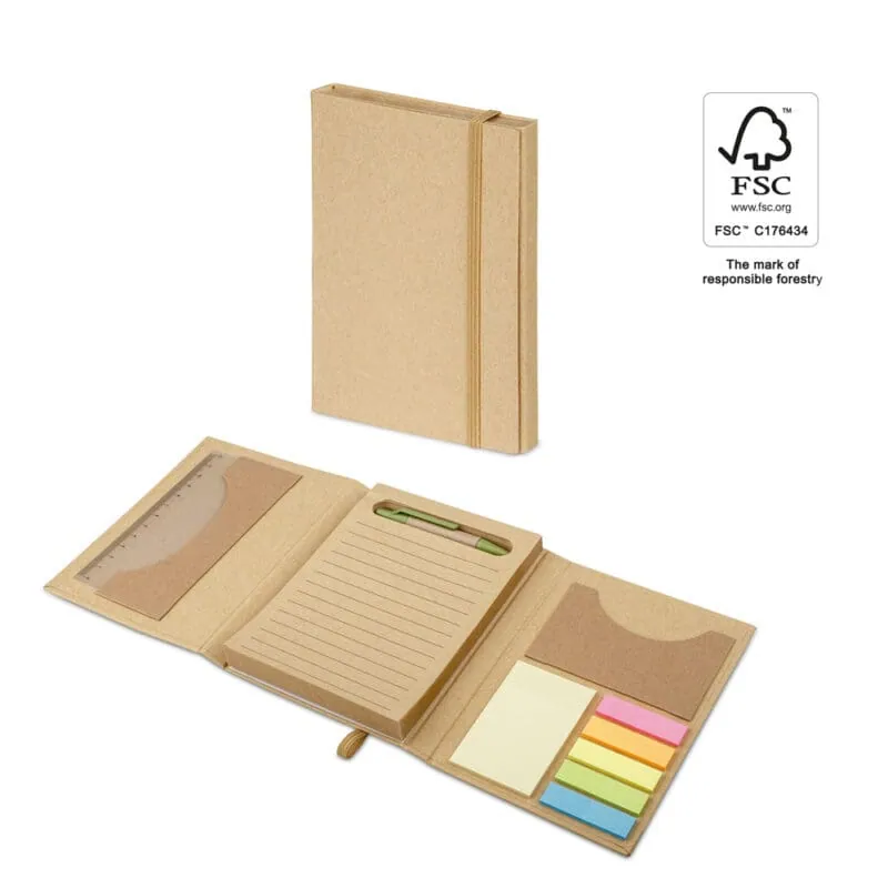 Office set with notepad and sticky notes 93792 – promotional product with your logo