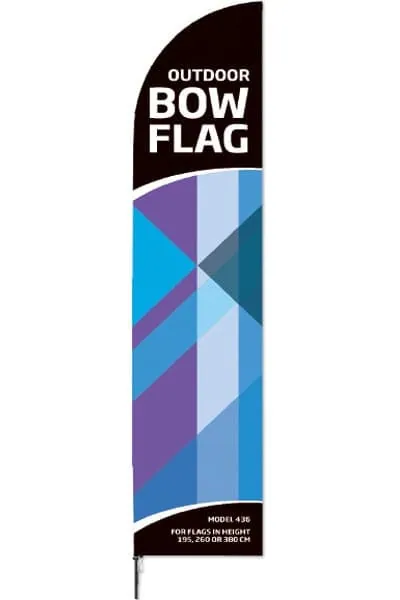 Outdoor Bow Flag – promotional product with your logo