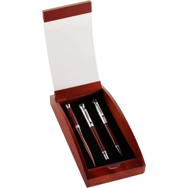 Writing set wooden V1265 – promotional product with your logo