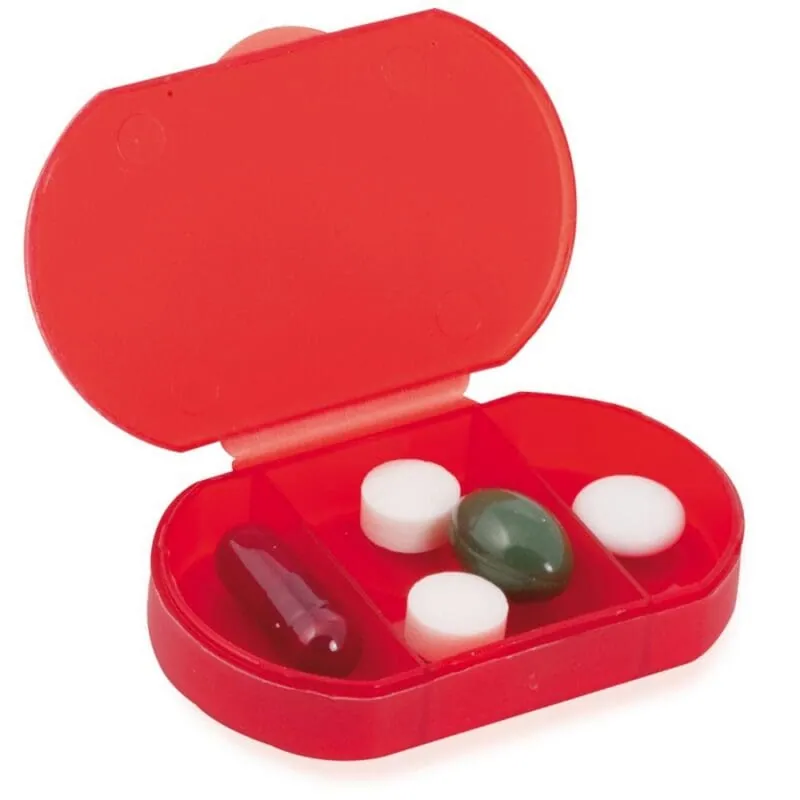 Pill box with 3 compartments V8501 – promotional product with your logo