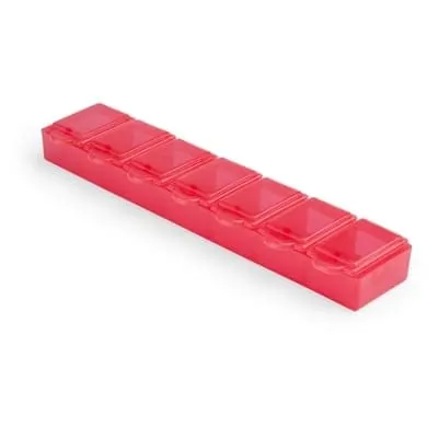 Pill box with 7 compartments V9597 – promotional product with your logo