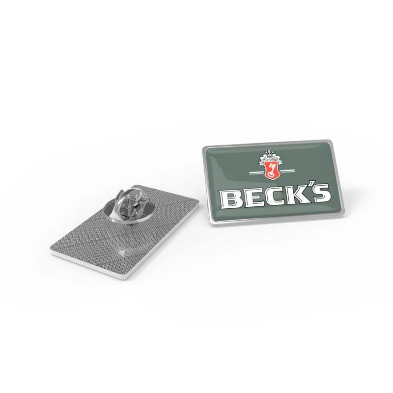 Pin Metal Rectangular Medium – promotional product with your logo