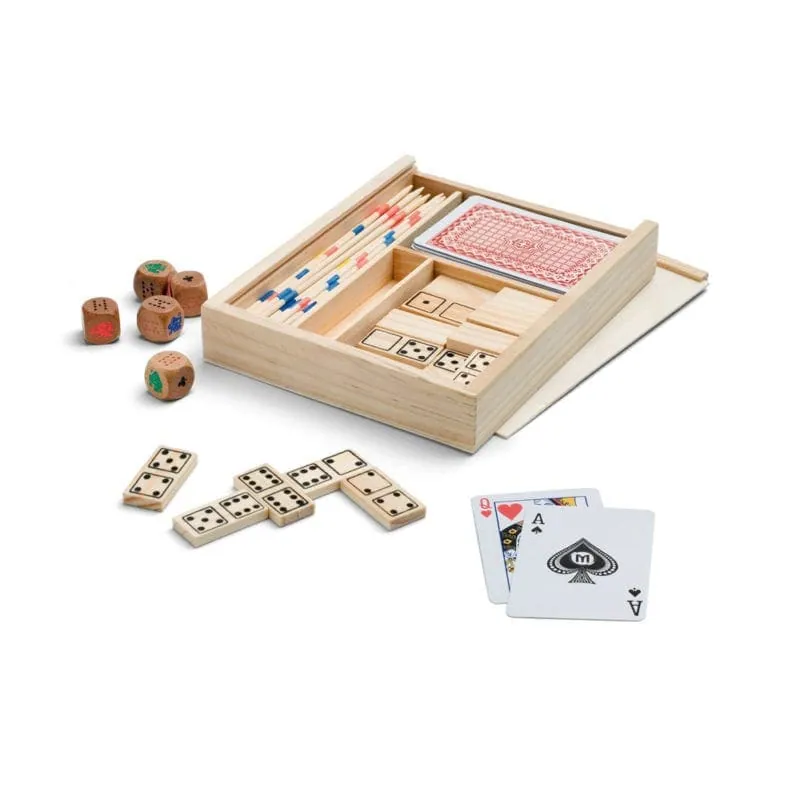 PLAYTIME 4-in-1 game set 98001 – promotional product with your logo