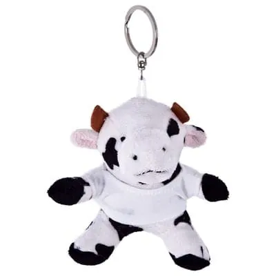 Plush cow, keyring | Bessie HE563 – promotional product with your logo