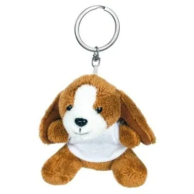 Plush dog, keyring | Braidy HE736 – promotional product with your logo