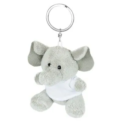 Plush elephant, keyring | Hugo HE733 – promotional product with your logo