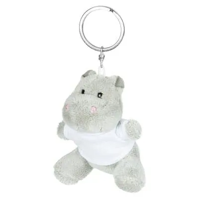 Plush hippo, keyring | Patsy HE734 – promotional product with your logo