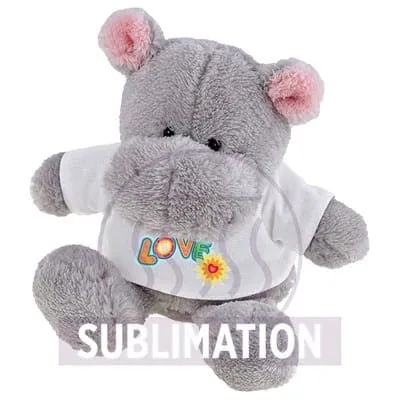 Plush hippo | Walter HE289 – promotional product with your logo