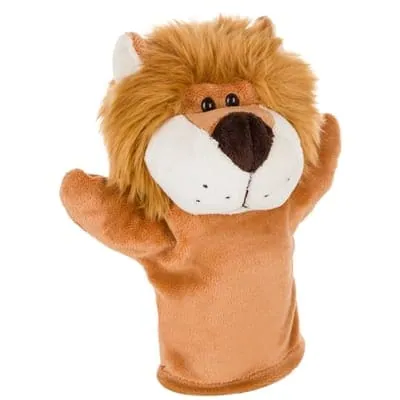 Plush lion, hand puppet | Hunter HE697 – promotional product with your logo