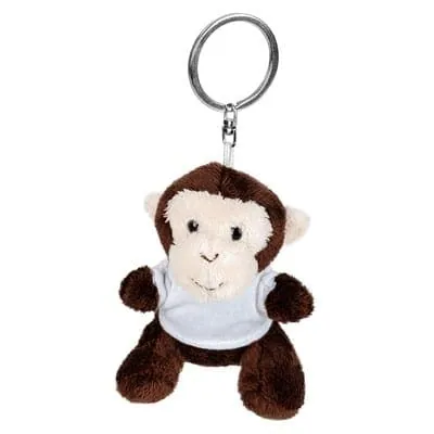Plush monkey, keyring | Karly HE732 – promotional product with your logo