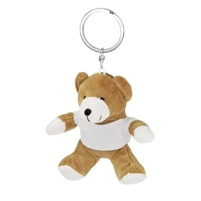 Plush teddy bear, keyring | Larry Honey HE559 – promotional product with your logo