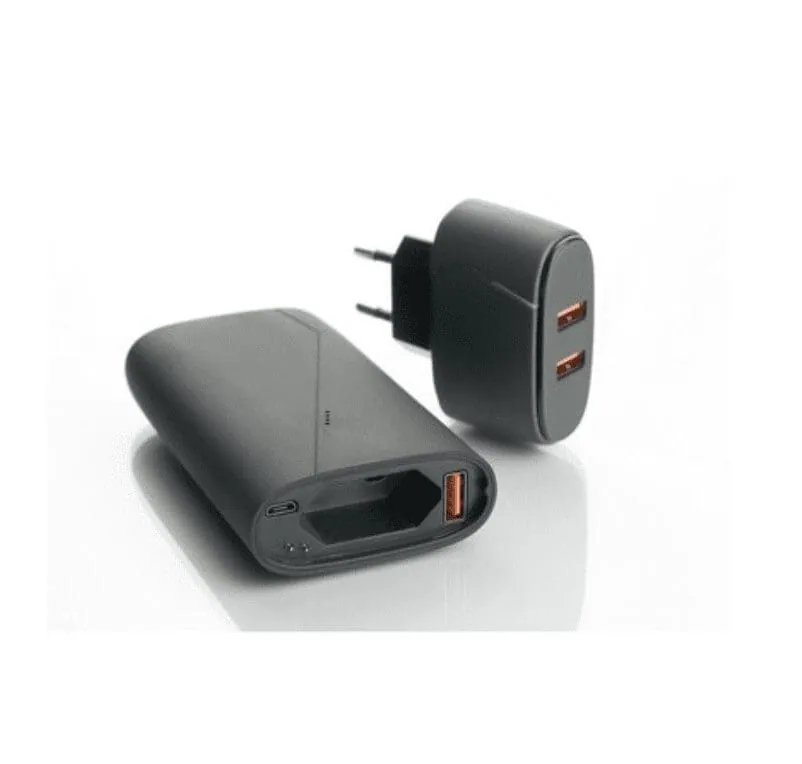 Power bank 7500 mAh Mauro Conti, network adapter V4832 – promotional product with your logo