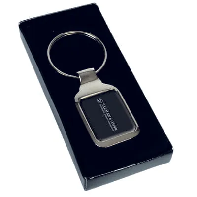 Rectangular keyring V2029 – promotional product with your logo