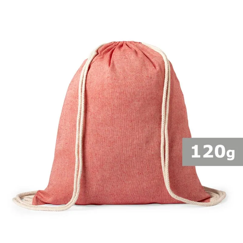 Recycled cotton drawstring bag V8168 – promotional product with your logo
