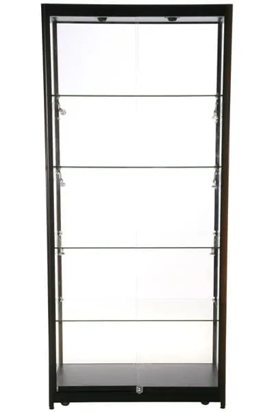 Showcase Tower, Duo – Black. LED – promotional product with your logo
