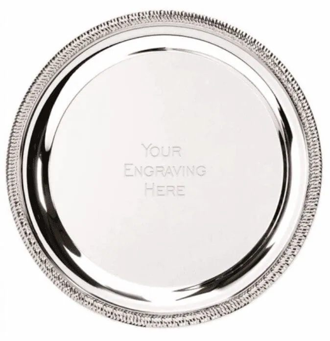 Sierra Salver Silver 25,4 cm T041D – promotional product with your logo