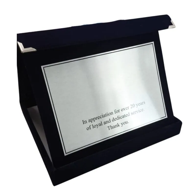 Silver Plaque – promotional product with your logo
