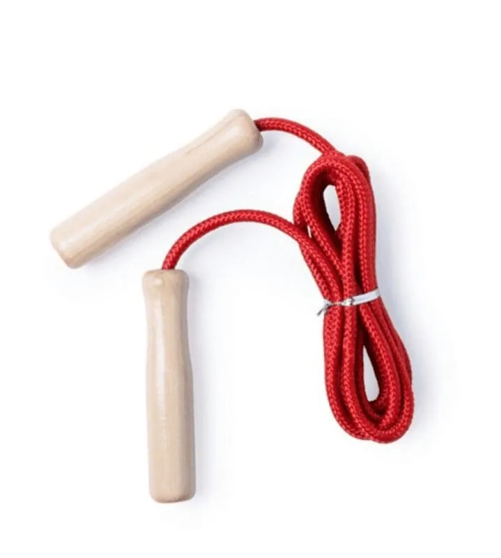 Skipping rope with wooden handles V7363 – promotional product with your logo