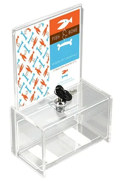 Tip Box Clear with info holder A5 – promotional product with your logo