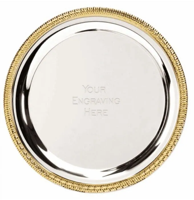 Vortex Salver Silver 10 cm T040A – promotional product with your logo