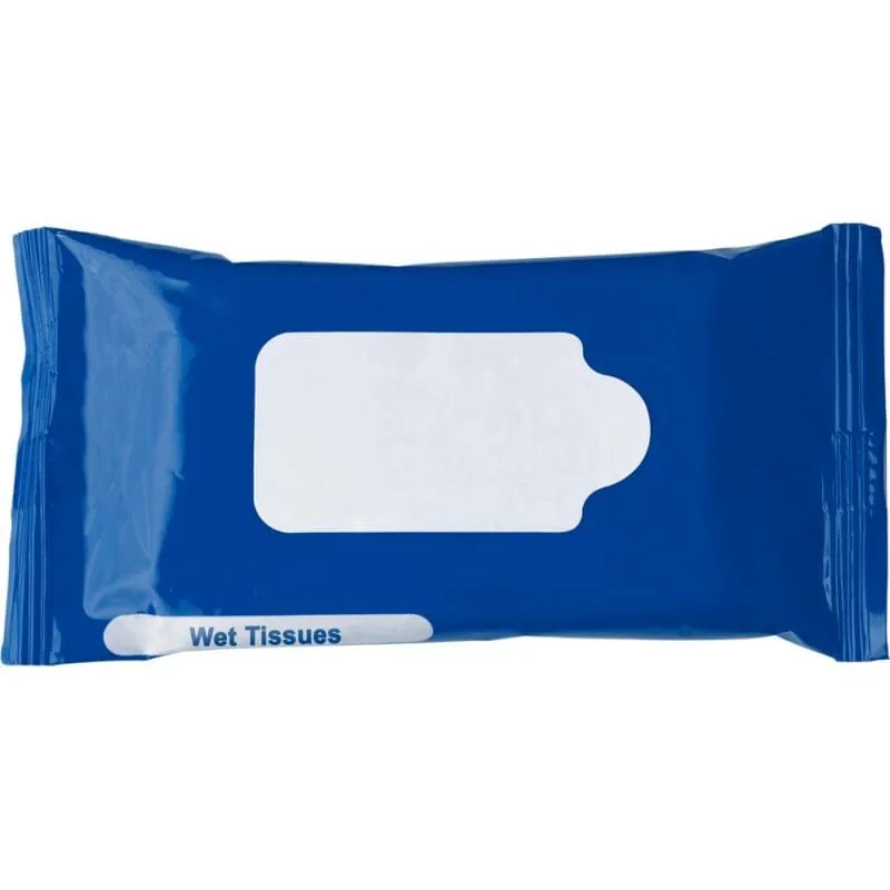 Wet tissues 10 pcs V4950 – promotional product with your logo