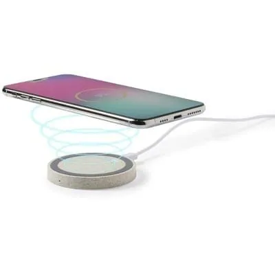 Wheat straw wireless charger 5W V0371 – promotional product with your logo